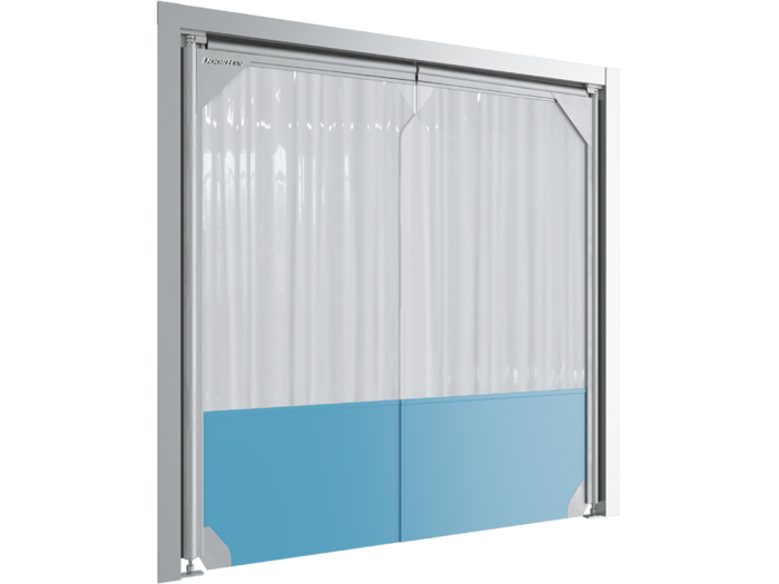 Маятниковые двери и полосовые пленочные завесы