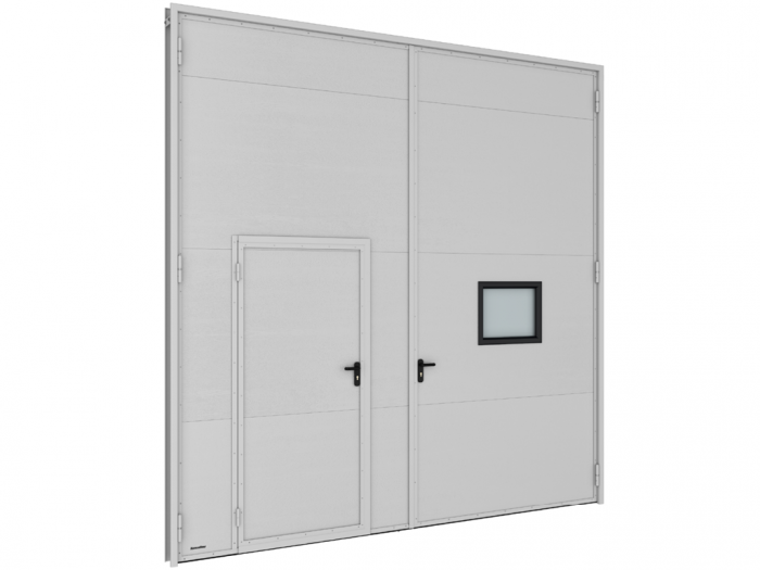 Промышленные распашные ворота